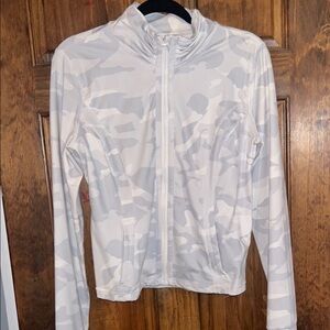 White and Gray Camo Jacket